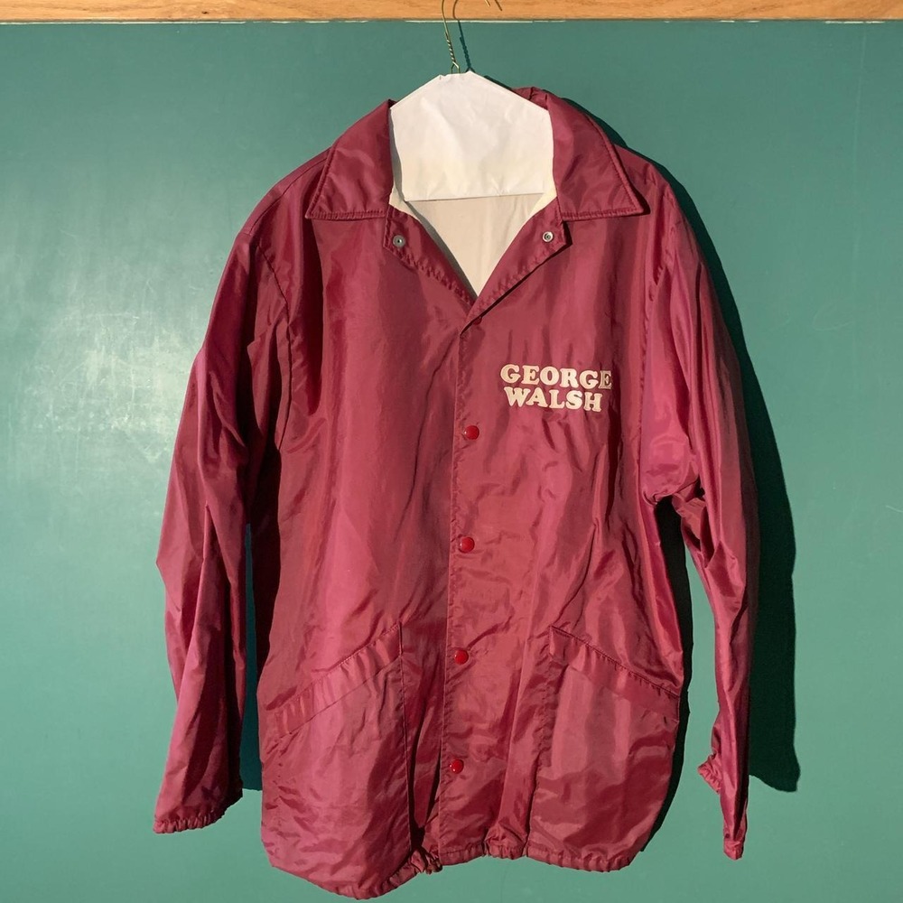 Vintage AristoJac by Hilton 80s Varsity Bowling Jacket Red Mens Large